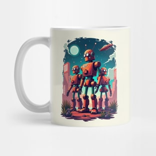 Retro Robot Revival: Vintage Visions of the Future Mug